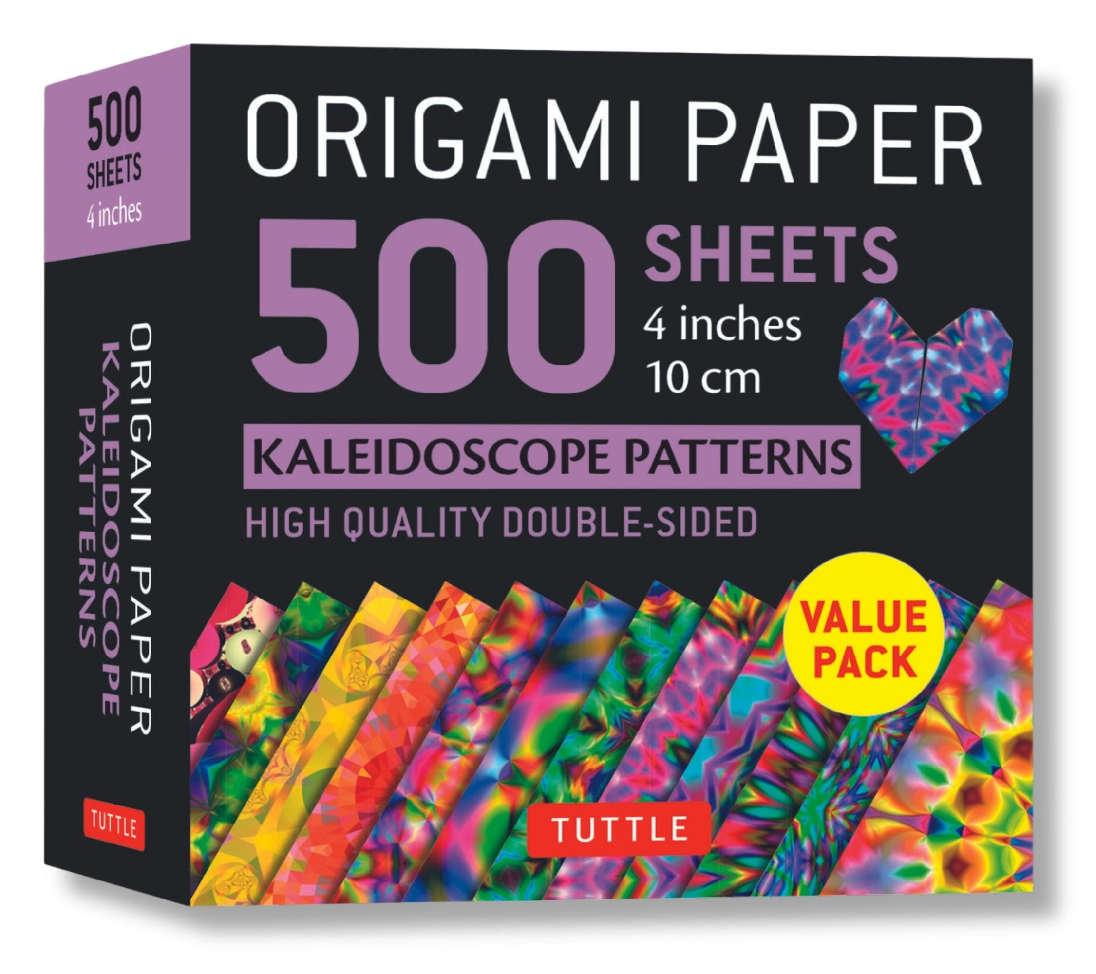 Book cover image for Origami Paper 500 sheets Kaleidoscope Patterns 4" (10 cm) ISBN: 9780804849968
